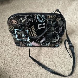 Sydney love boo voyage passport print bowling bag (crossbody attachment)